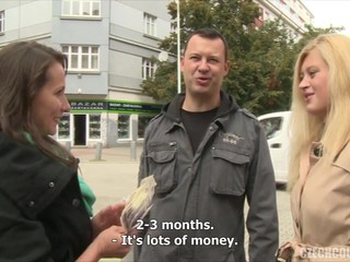 Czech couple for cash agrees to have sex with another couple