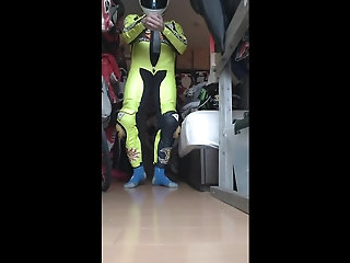 dainese rossi and plicana chesterfield racing leather suits
