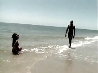 Brazilian Ebony Teen Fucked in the Beach by BBC