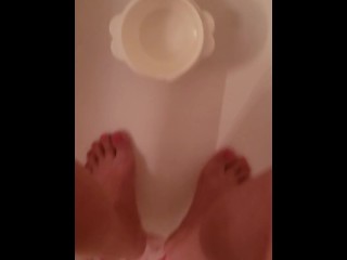 Yellow Morning Pee In Bowl Then Poured On Body