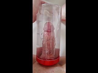 Cum in Cage and Bottle