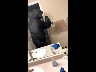 cum suit fun and gas mask