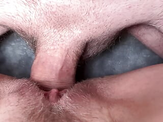 Hairy PUSSY ULTRA CLOSE-UP fuck and cumshot
