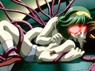 Hentai cutie caught and fucked by monster tentacles