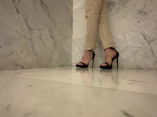 High heels at work