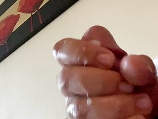 Messy cumload during cam session ( slow motion)