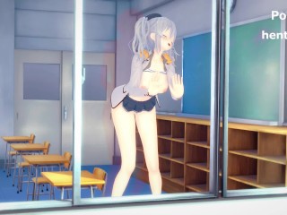 'KANKORE KASHIMA Take off in the classroom 3D HENTAI'