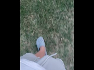 The bulge of my Big cock is so visible that it's impossible for anyone not to catch me in the park