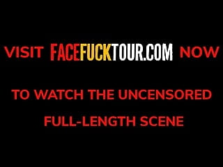 Face Fuck Tour - Busty Michel Chika Jaw Breaking Deepthroat Throatpie