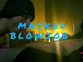 masked blowjob ad