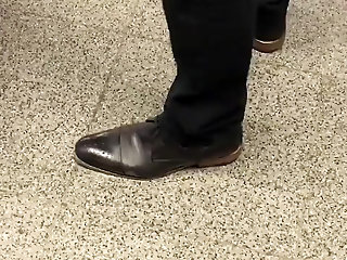 candid black male dress shoes