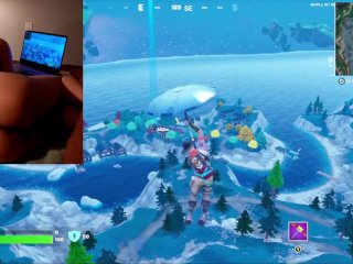 Playing Fortnite butt ass naked