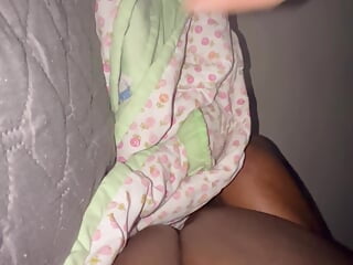 Playing with slut pussy