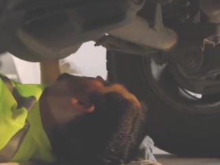 car mechanic with huge dick gets to fuck a hot petite babe