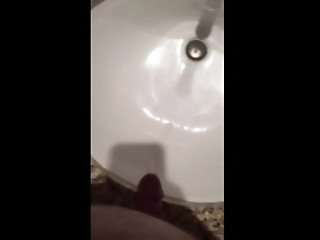 cum into hotel sink