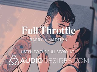 Rough biker guy takes me in his shop during a storm [erotic audio stories]