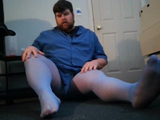 Gay Bear in Blue Pantyhose - Part 1