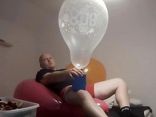 pumping some very tight balloons