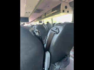 Jerking off on the bus and cum !