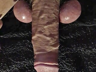 Jerking my Cock with my Balls, Foreskin Hump, No Cumming
