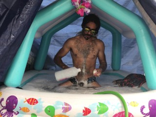 Bubble Bath In My Pool (4K)